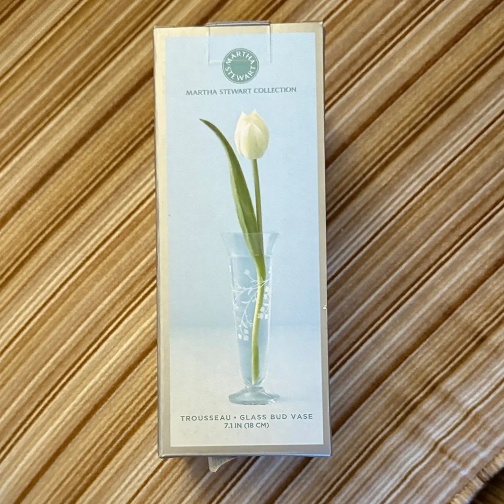 Martha Stewart Collection Glass Bud Vase